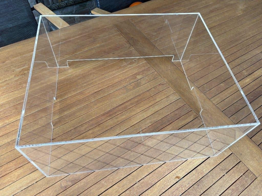 Plexiglas stofkap platenspeler, Audio, Tv en Foto, Platenspelers, Ophalen, Gebruikt, Platenspeler-onderdeel, Overige merken
