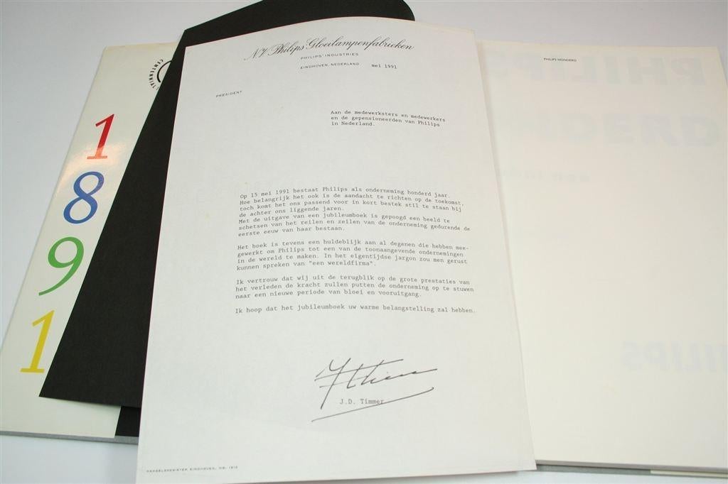 Philips Honderd — Gedenkboek Industriële Onderneming, Boeken, Ophalen of Verzenden, Gelezen