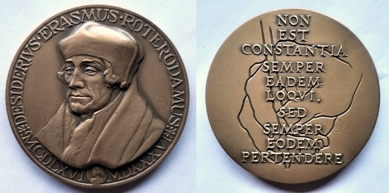 Erasmuspenning 1984, Verzenden, Brons, Nederland