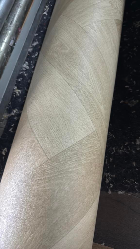 ‼️rol visgraat vinyl 10x4m restanten vloerbedekking Novilon, Ophalen, Nieuw, Minder dan 10 m², Vinyl