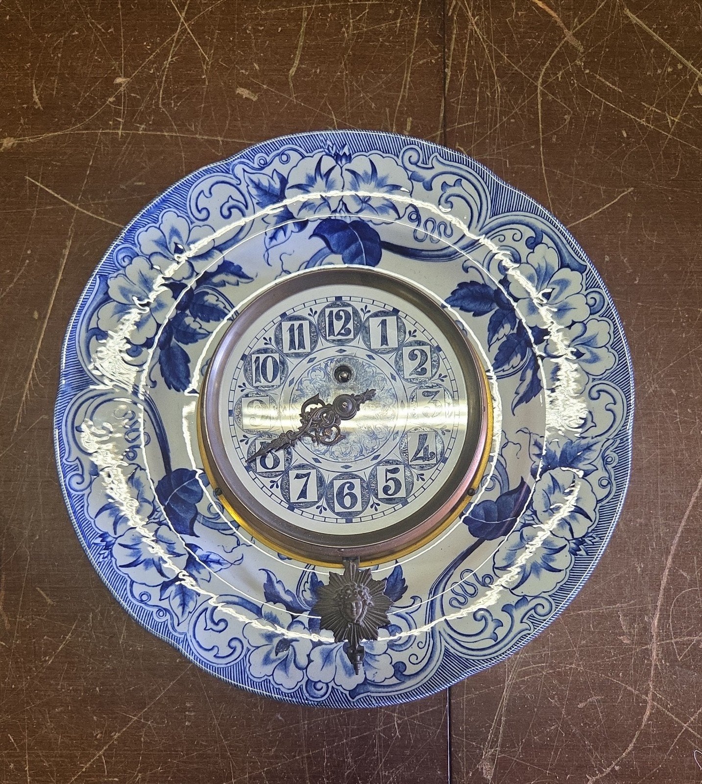 Antieke Creil et Montereau wandklok