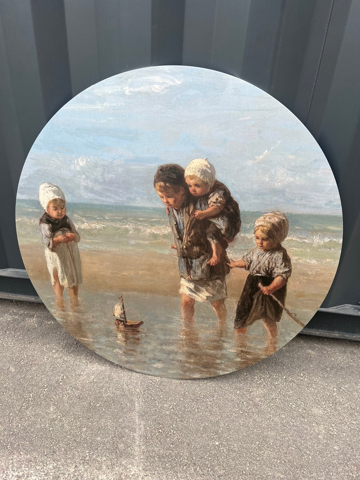 Wandcirkel kinderen der zee xl €15,/ afhaal, Ophalen, Nieuw