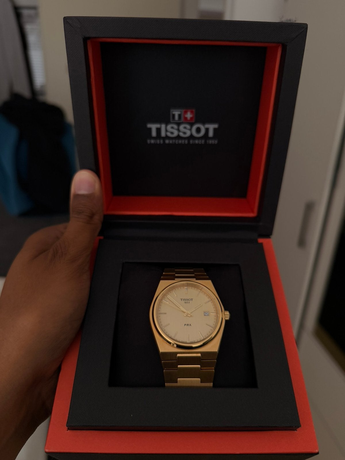 Tissot PRX 40MM Goud/staal, Sieraden, Tassen en Uiterlijk, Staal, Staal, Polshorloge, Zo goed als nieuw