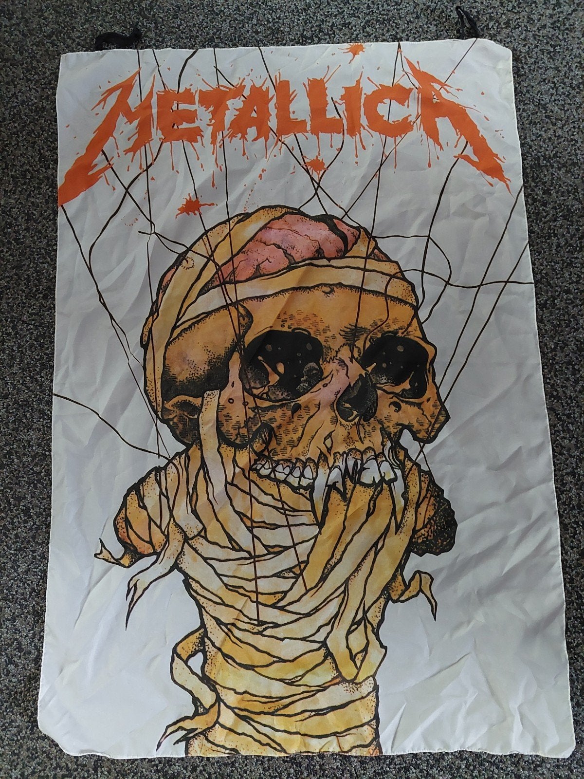Metallica vlag, Verzamelen, Muziek, Artiesten en Beroemdheden, Ophalen of Verzenden, Zo goed als nieuw