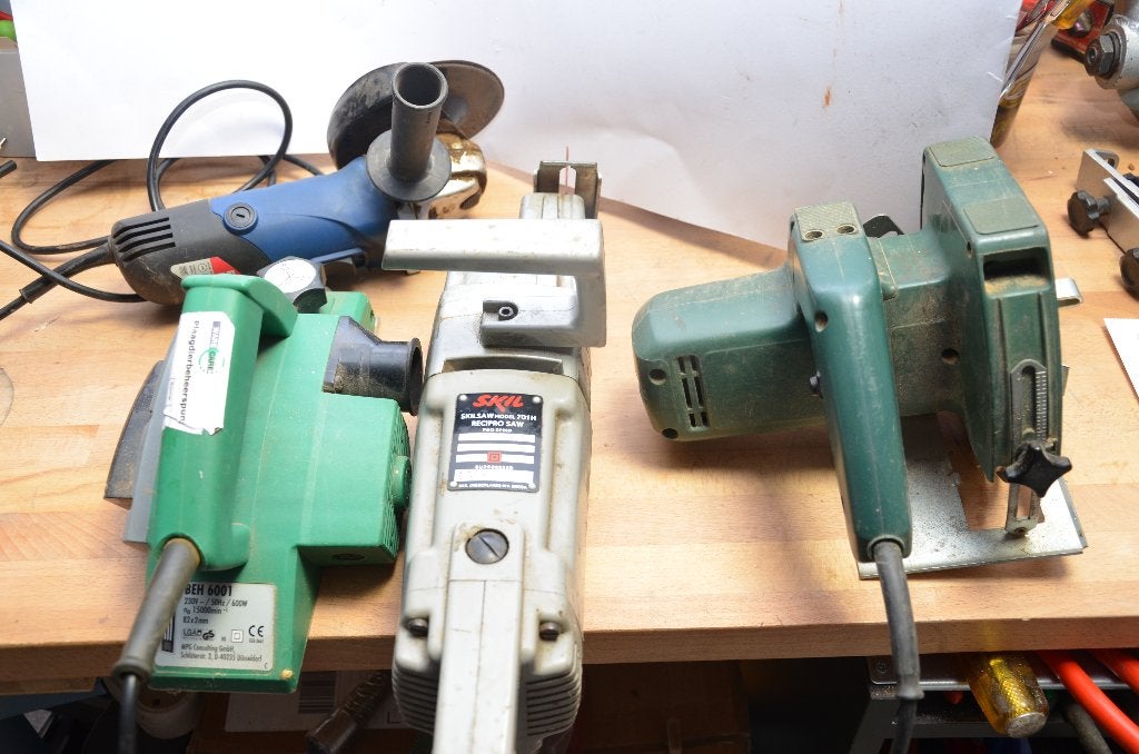 4 electrische gereedschappen, Ophalen of Verzenden, Gebruikt, Gereedschap of Toebehoren