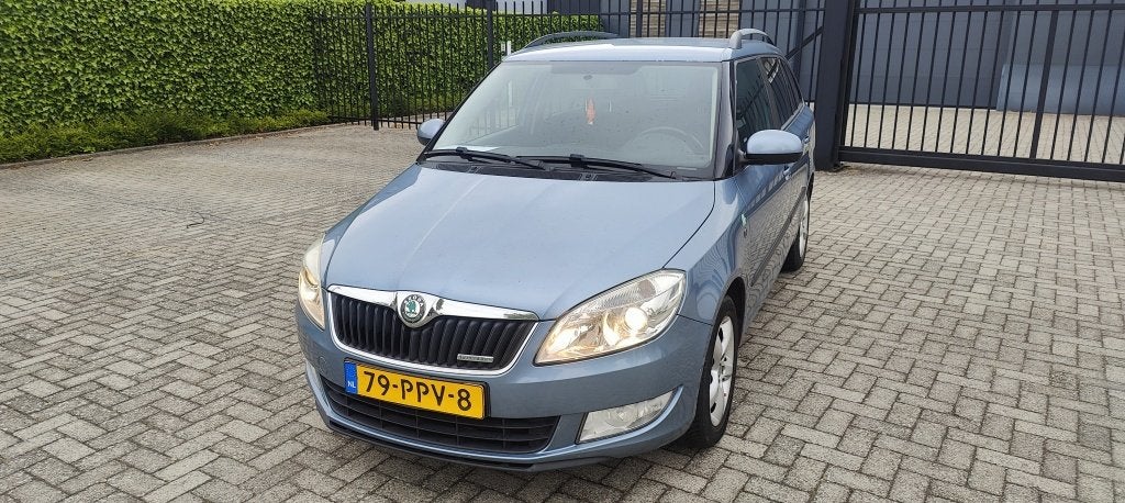 Skoda Fabia Combi 1.2 TDI Greenline BJ 2011 Nette auto, Voorwielaandrijving, Euro 5, 1199 cc, Blauw