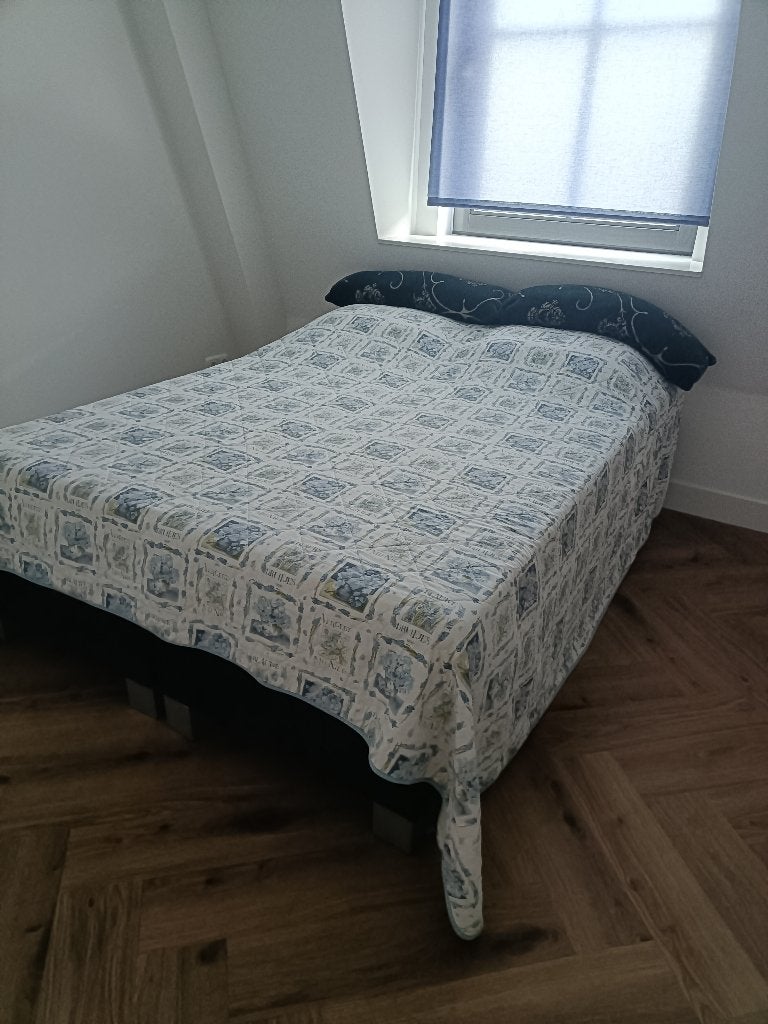 nw boxspring 5 delig, Huis en Inrichting, Ophalen, Nieuw, Tweepersoons, Blauw