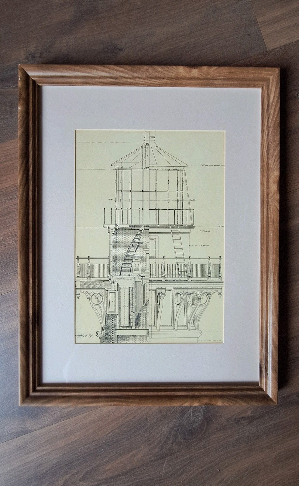 Gratis Fotolijst 33x43 Houtkleur met Passe-Partout, Ophalen, Zo goed als nieuw, Kunststof