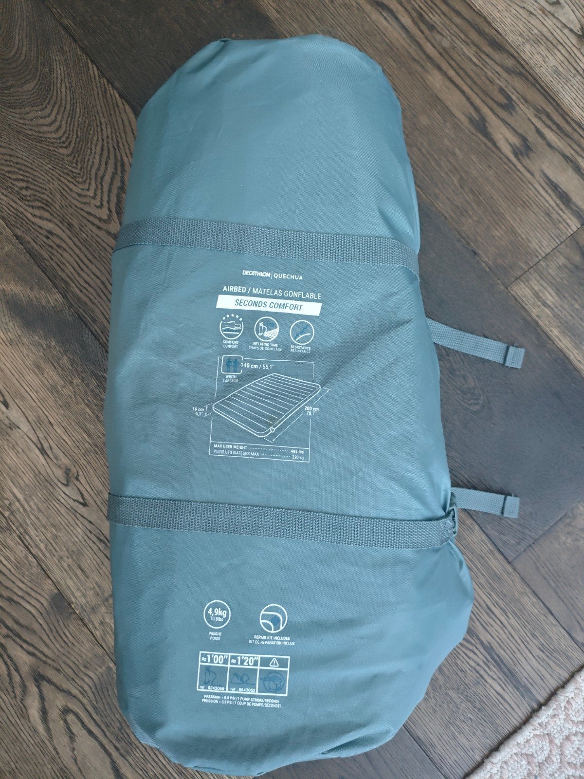 Decathlon Quechua Air Seconds Comfort Luchtbed 200x140cm, Ophalen of Verzenden, Zo goed als nieuw, 2-persoons