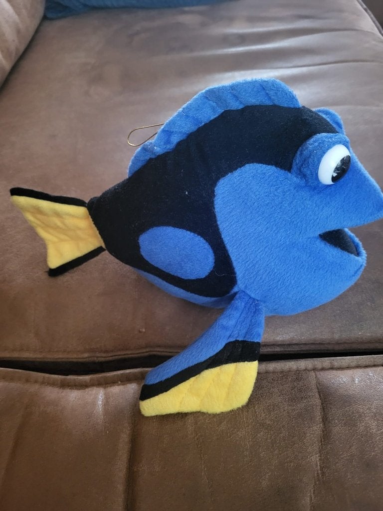 Dory knuffel - Uit Disney films Finding Nemo - Finding Dory, Ophalen of Verzenden, Overige figuren, Zo goed als nieuw, Knuffel