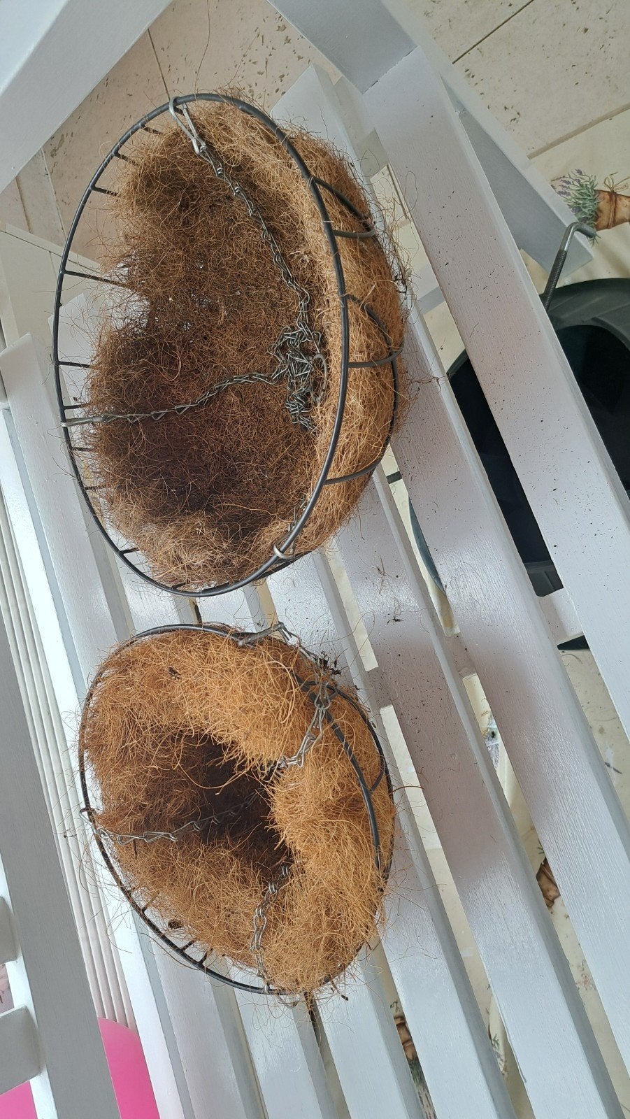 hang bloem korven 2 x 25 en 30 cm., Tuin en Terras, Ophalen, Overige soorten, Volle zon