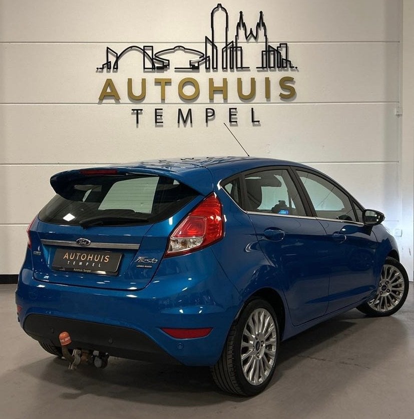 Ford Fiesta 1.0 EcoBoost Titanium Nap Airco Cruise Climate S, Zwart, Blauw, 23 km/l, Origineel Nederlands
