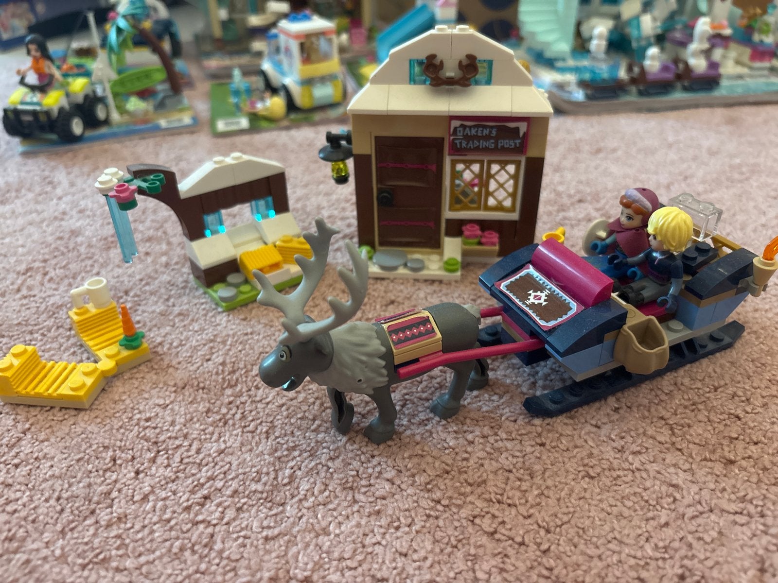 LEGO Disney Princess Frozen Anna & Kristoff's Sleigh Adventu, Ophalen of Verzenden, Zo goed als nieuw