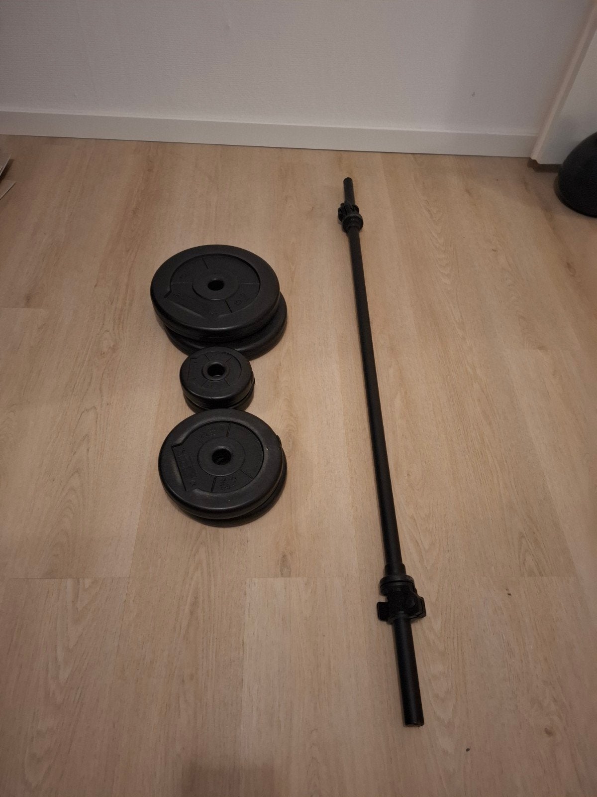 Halterset body pump Les Mills, Ophalen, Gebruikt, Benen, Halterset