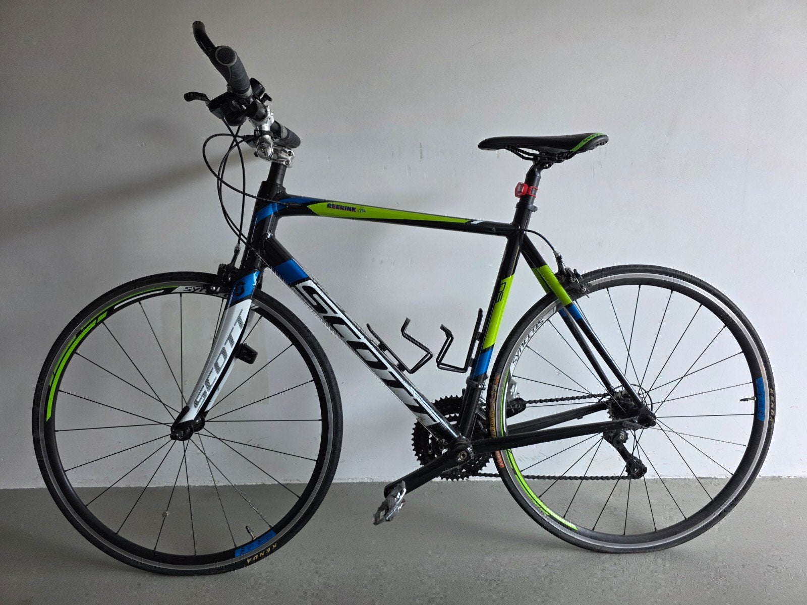 Scott Racefiets Zwart/Blauw/Groen met Bar-ends, Ophalen, Gebruikt, Heren, Overige merken