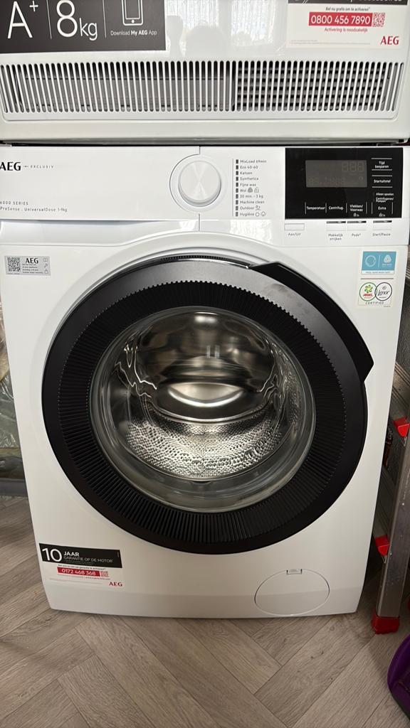 Nieuwe wasmachine AEG exclusiv 6000 series, Ophalen of Verzenden, Zo goed als nieuw, 1200 tot 1600 toeren, 85 tot 90 cm