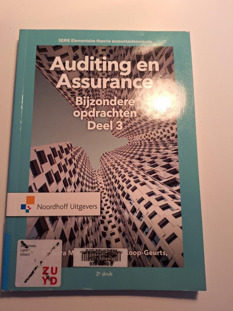 Auditing en Assurance: Bijzondere opdrachten Deel 3, Gelezen, G.L.M. Meijboom, B.A. Heikoop-Geurts, H.L. Verkleij, Gamma, HBO