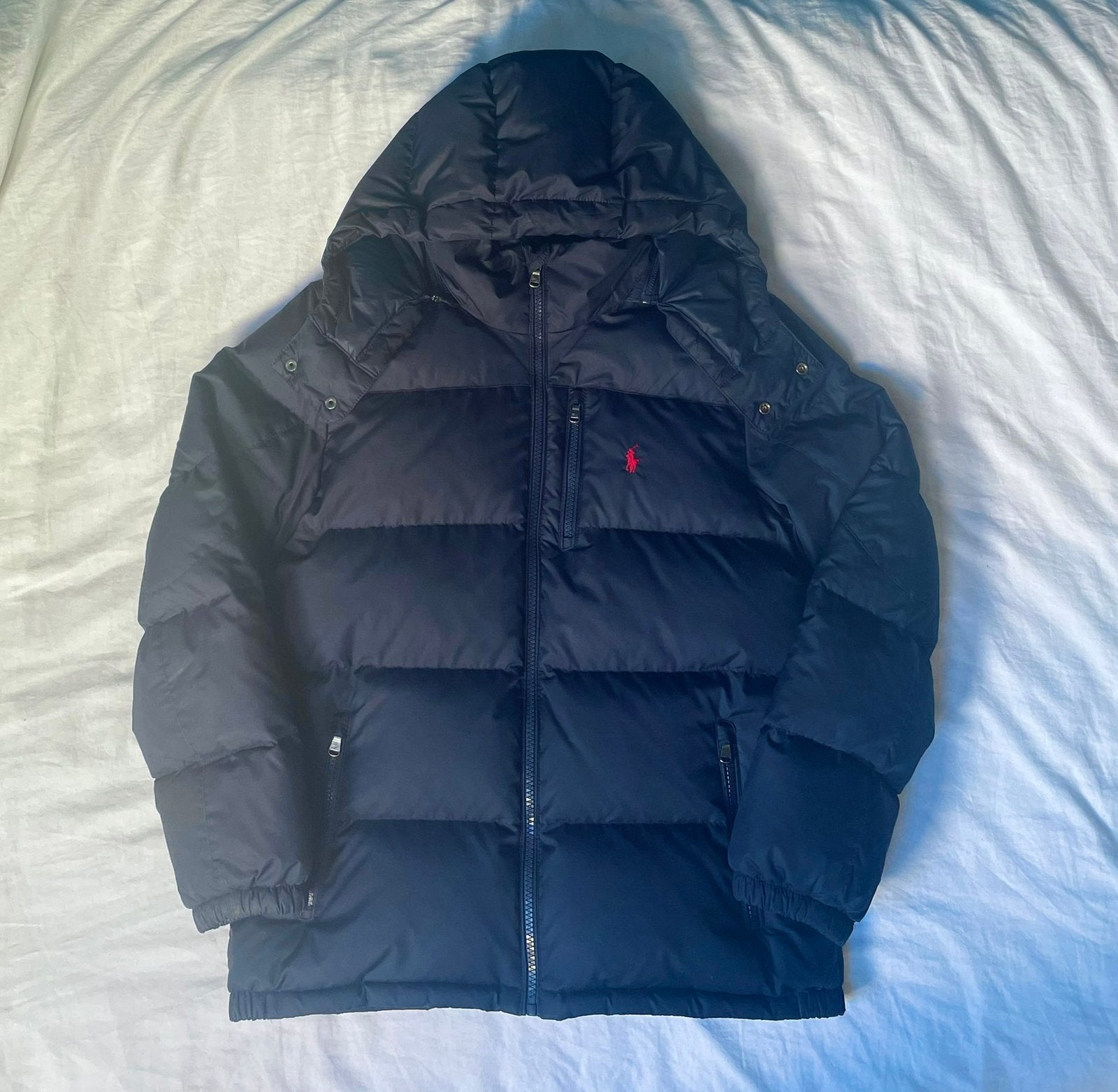Navy Ealph Lauren puffer winterjas, Kinderen en Baby's, Ophalen of Verzenden, Zo goed als nieuw, Jas