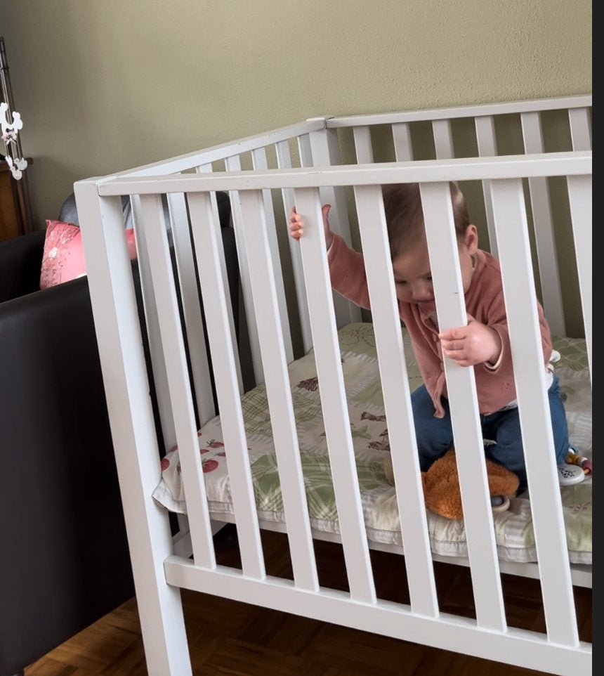 Babybox, Kinderen en Baby's, Ophalen, Gebruikt, Rechthoekig, In hoogte verstelbaar