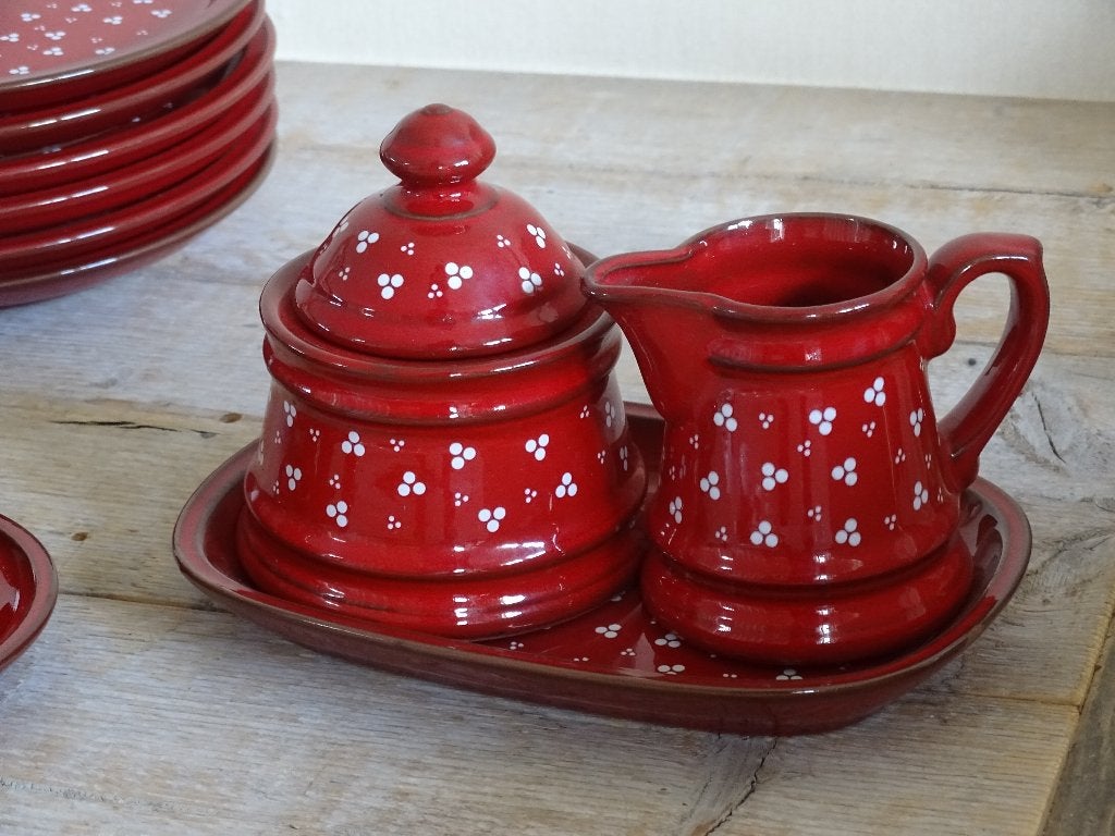 Servies, Pfalzkeramik Germany, ANJA PIROSCHKA ROT, als nieuw, Ophalen of Verzenden