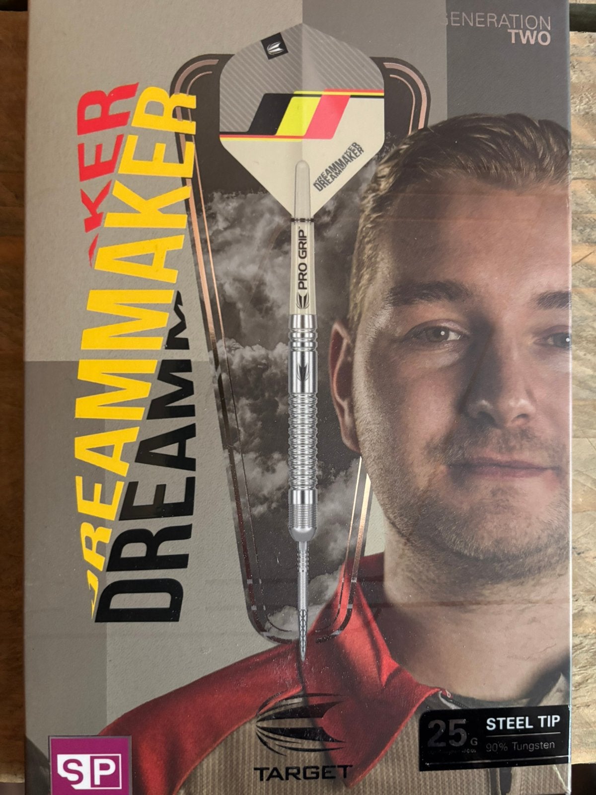 Dimitri vd Bergh dartpijlen 25 gram, Sport en Fitness, Darts, Ophalen of Verzenden, Zo goed als nieuw, Pijlen