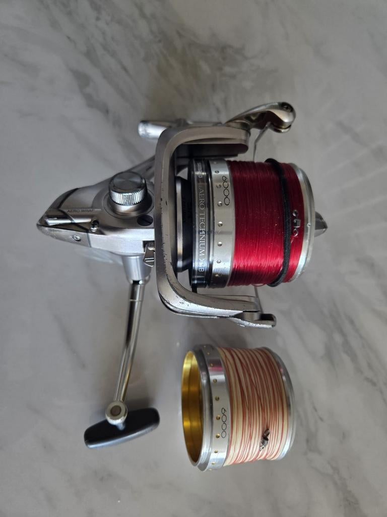 Shimano Aero Technium XTB 6000 met extra spoel, Ophalen of Verzenden, Molen