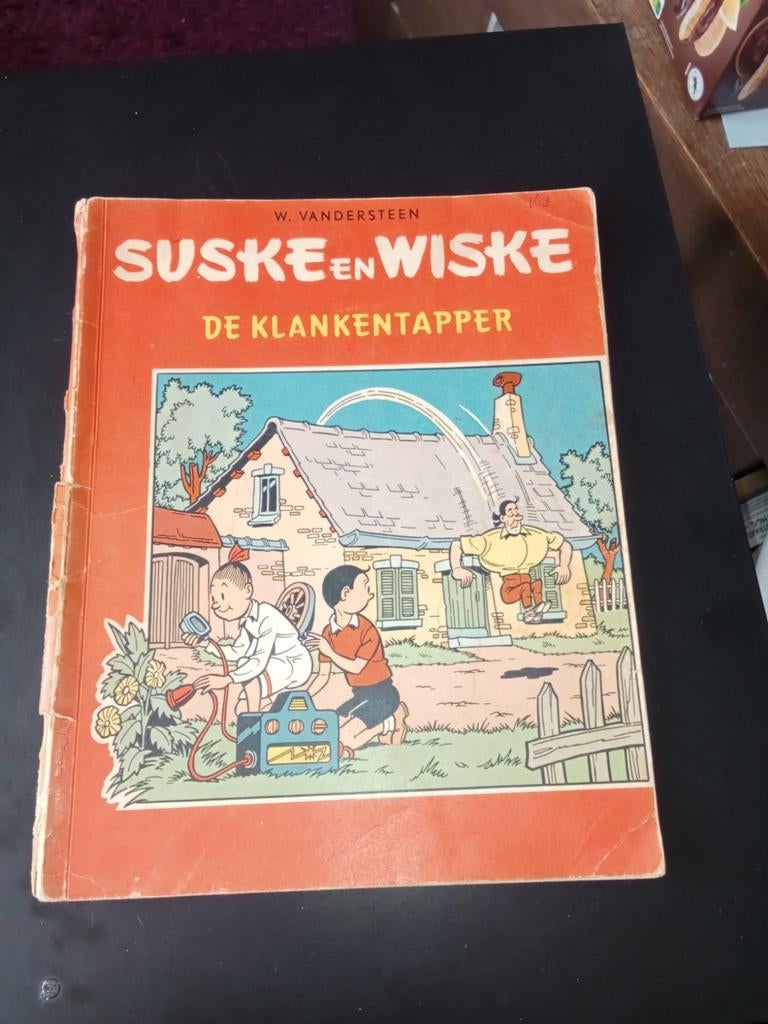 Suske en Wiske - De Klankentapper - 1e druk (Rood), Boeken, Stripboeken, Eén stripboek, Ophalen of Verzenden, Gelezen, Willy Vandersteen