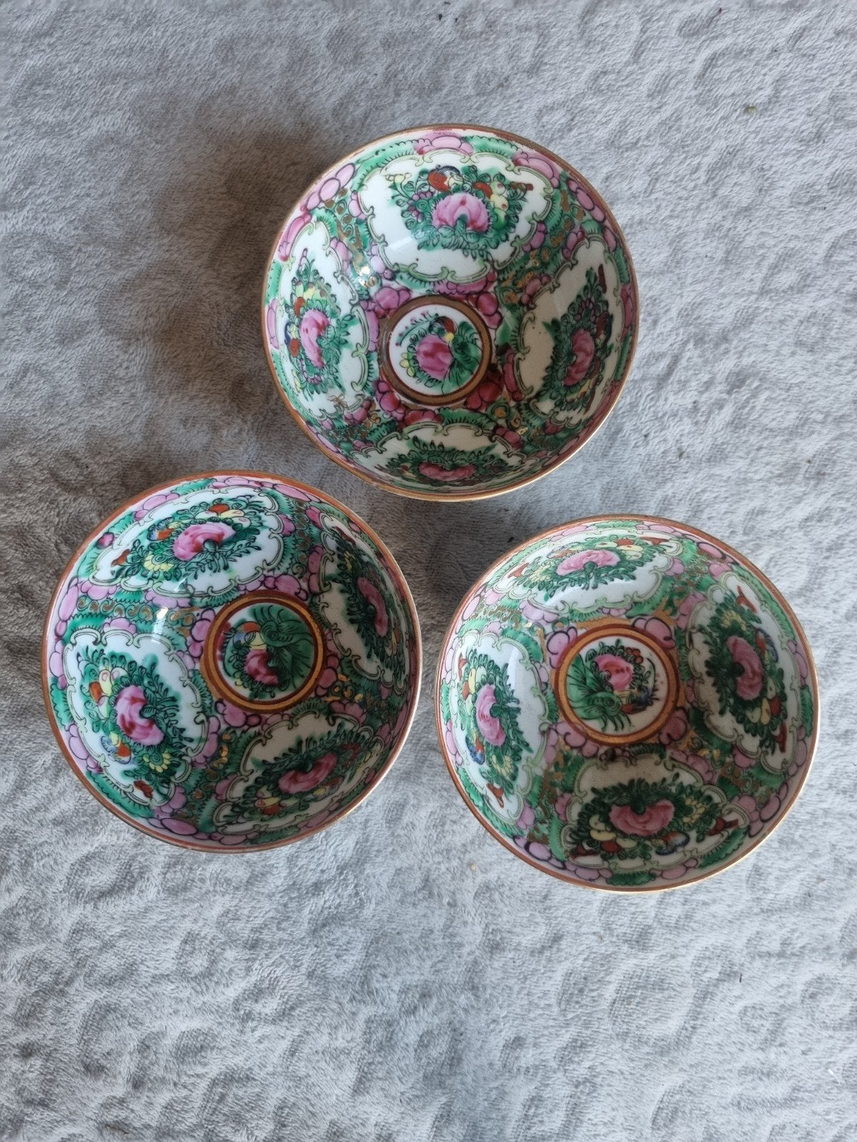 Set van 3 Antieke Chinese Porseleinen Kommetjes, Antiek en Kunst, Ophalen of Verzenden