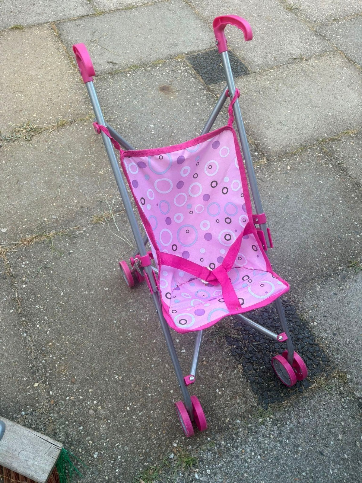 Nette poppenwagen - Roze met stippen, Ophalen, Zo goed als nieuw, Overige typen