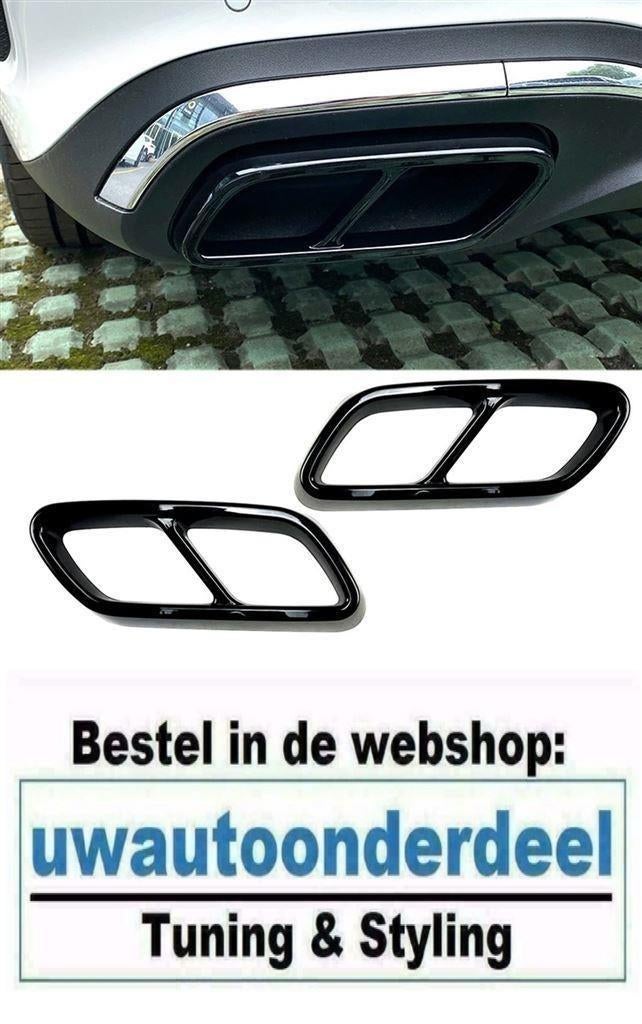 63 AMG Look Black Dubbele uitlaat Voor MB C Klasse W206 Zwar, Verzenden