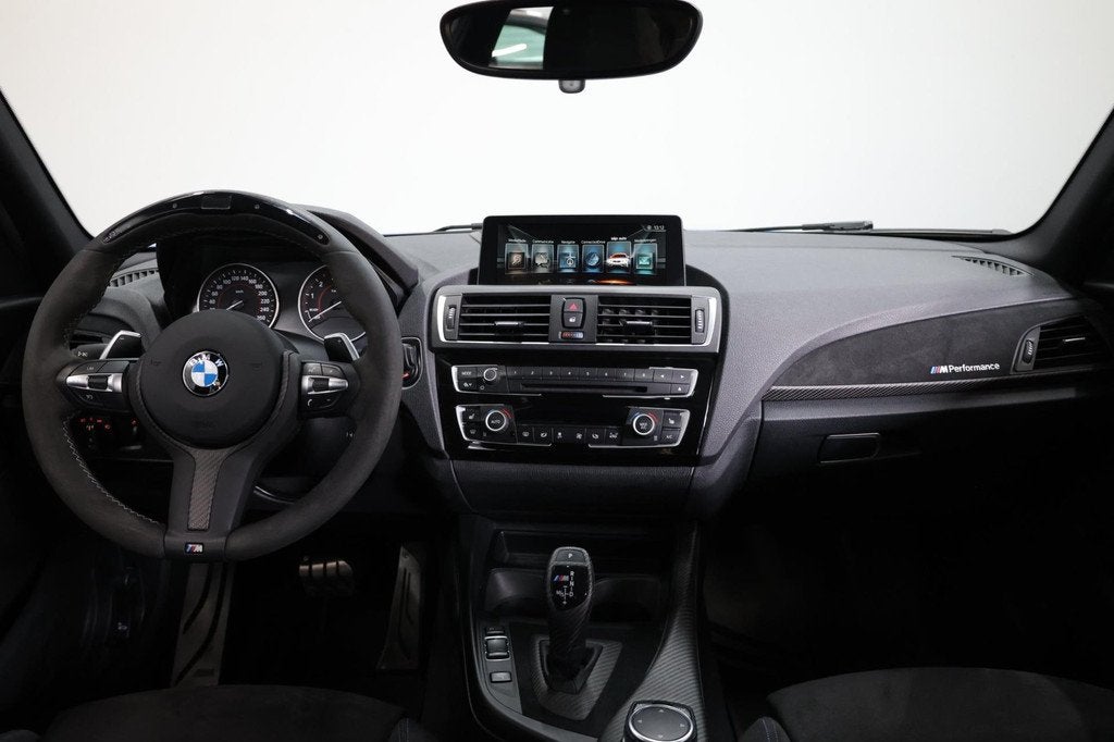 BMW 1-serie M140i xDrive M-PERFORMANCE LED/SCHUIFDAK/ALCANTA, Auto's, BMW, Gebruikt, Blauw, Alcantara, 340 pk