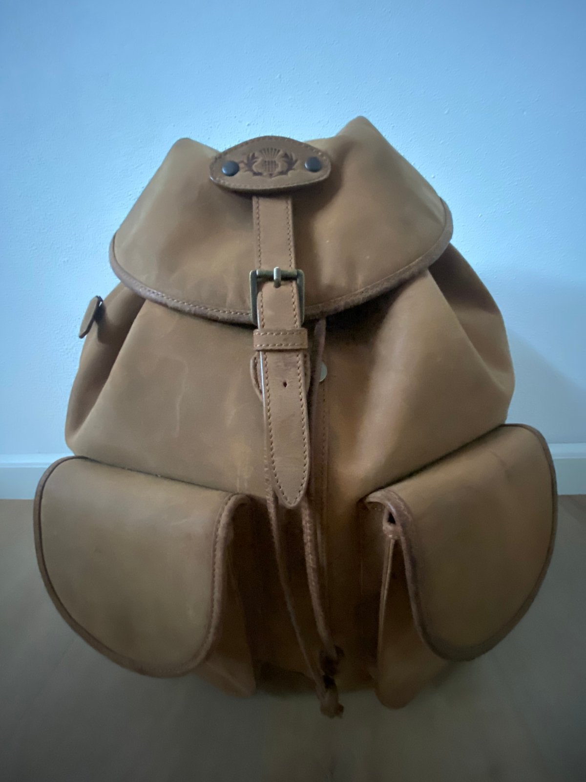 Leather Leren Rugzak, Overige merken, Verzenden, 25 tot 40 cm, Nieuw