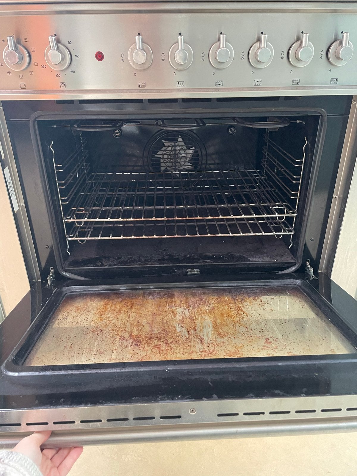 Solitaire Gasfornuis met elektrische oven - RVS, Ophalen, Gebruikt, 60 cm of meer, Gas