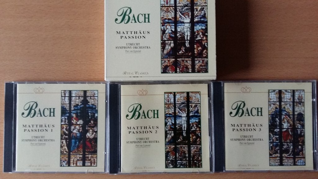 Bach matthäus passion 3 cd-box utrecht symphony orchestra, Cd's en Dvd's, Ophalen, Classicisme, Gebruikt, Overige typen
