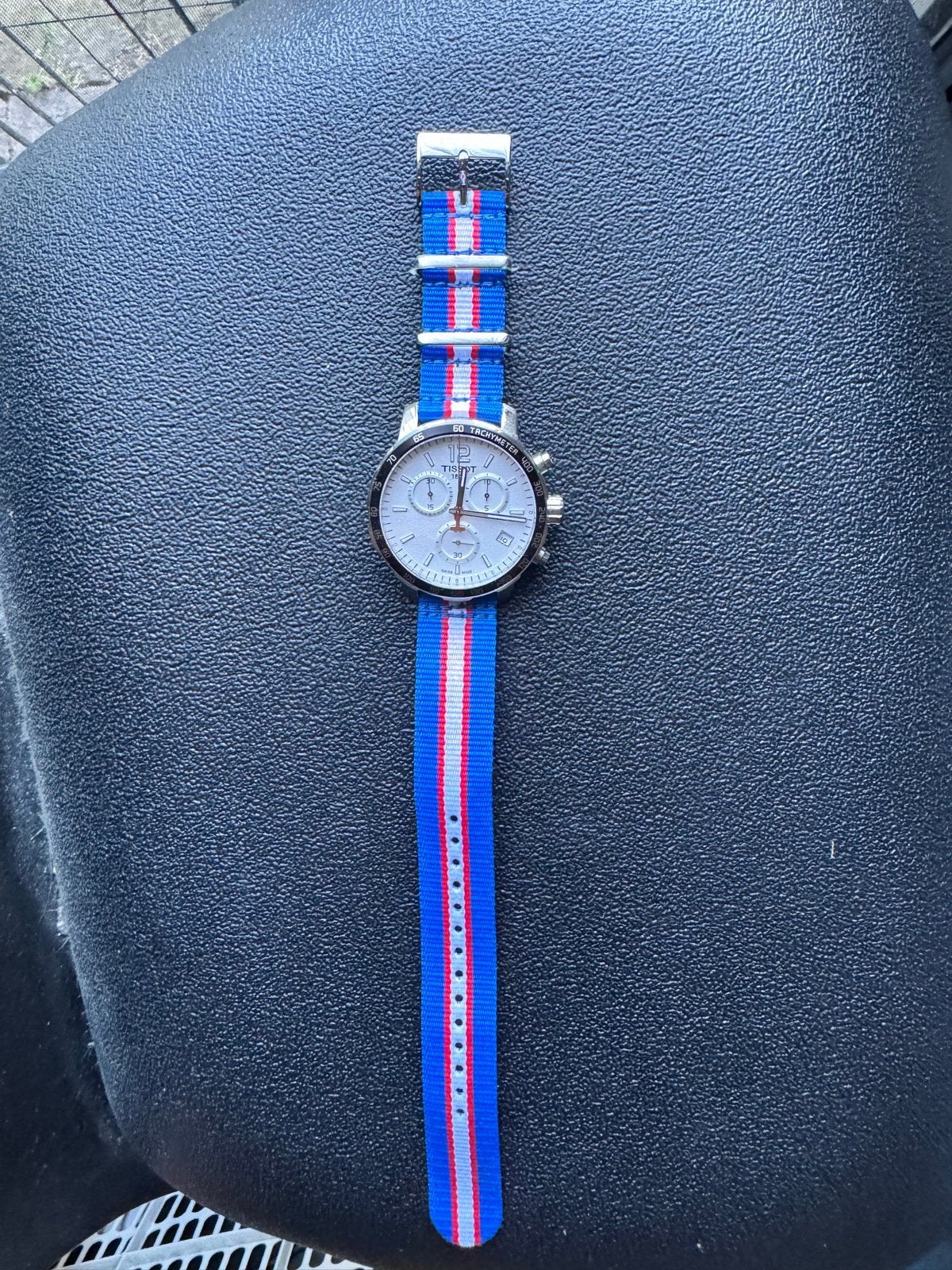 Tissot Detroit Pistons Chronograaf Horloge, Overige merken, Staal, Polshorloge, Overige materialen
