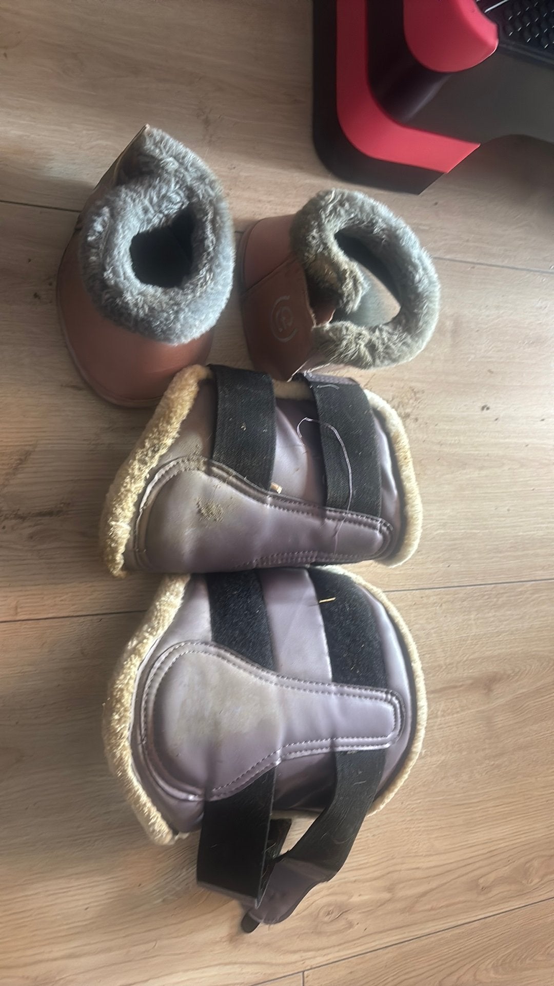 peeskappen en spring schoenen bomd, Dieren en Toebehoren, Paarden en Pony's | Beschermers, Ophalen, Gebruikt
