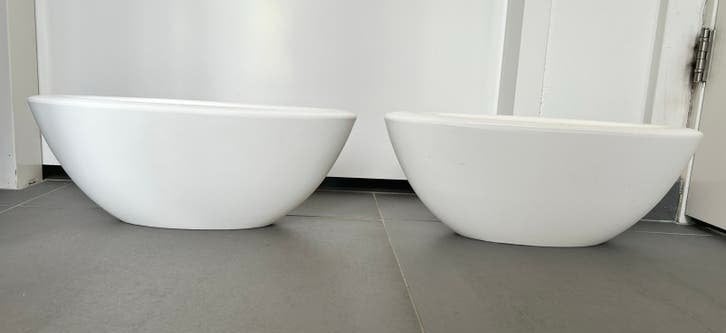 2 Elho soft pure bloembakken, Kunststof, Minder dan 30 cm, Verzenden, Minder dan 60 cm