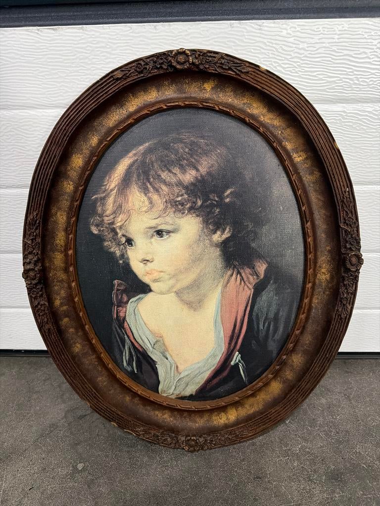 Ovaal schilderij 'Enfant Blond' - Serie Grandi Maestri, Ophalen