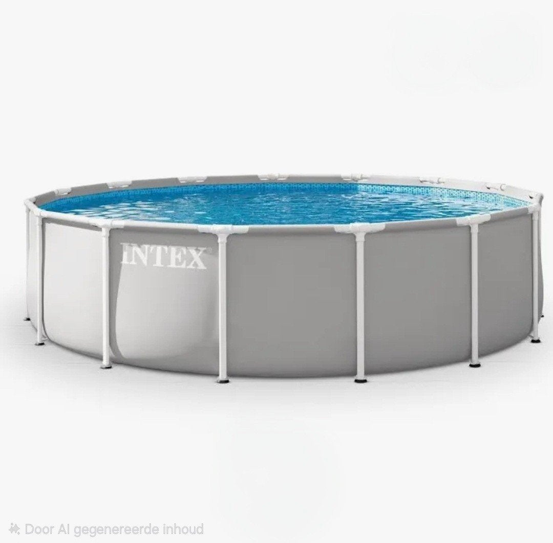 Intex Prism Frame Premium Zwembad 3.1m met zandfilterpomp, Tuin en Terras, Zwembaden, Ophalen, Gebruikt, Minder dan 80 cm, Rond