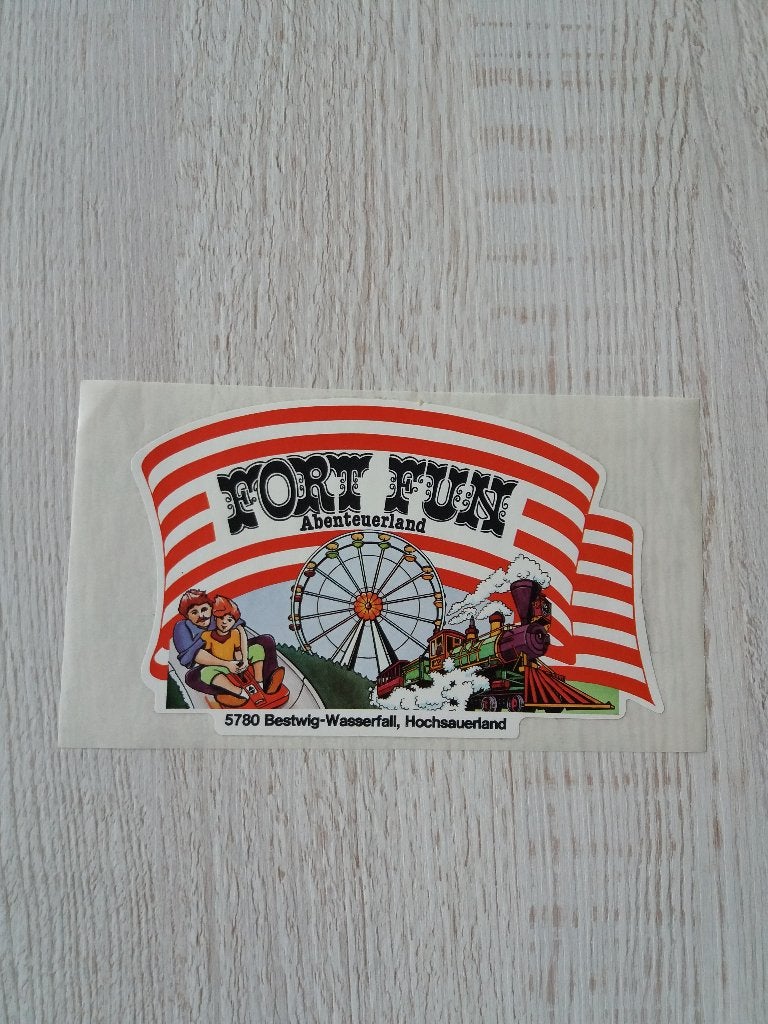 sticker FORT FUN ( 3 ), Verzamelen, Ophalen of Verzenden, Zo goed als nieuw, Bedrijf of Vereniging