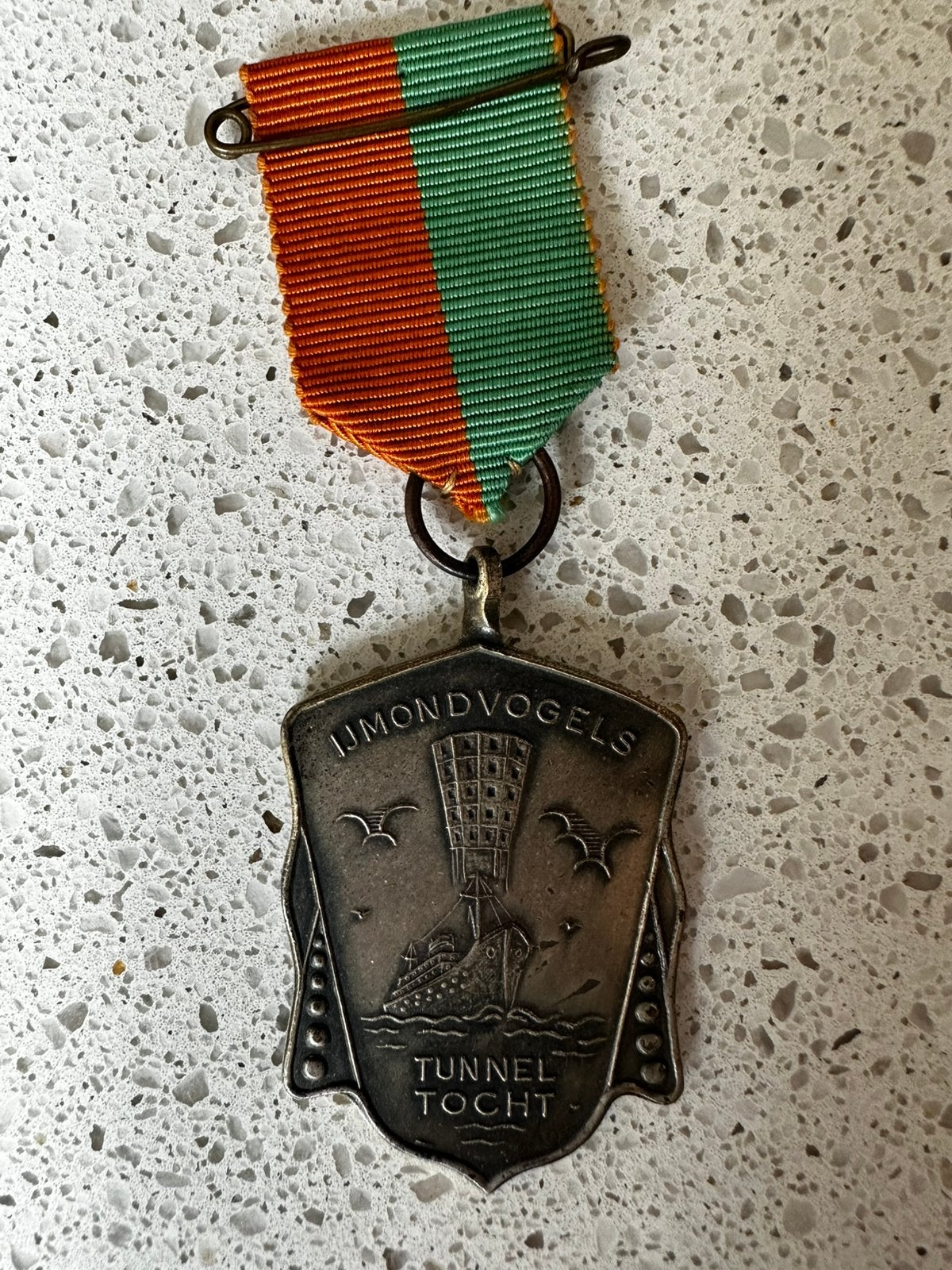 Medaille IJmondvogels tunnel tocht, Ophalen of Verzenden, Overige materialen, Nederland