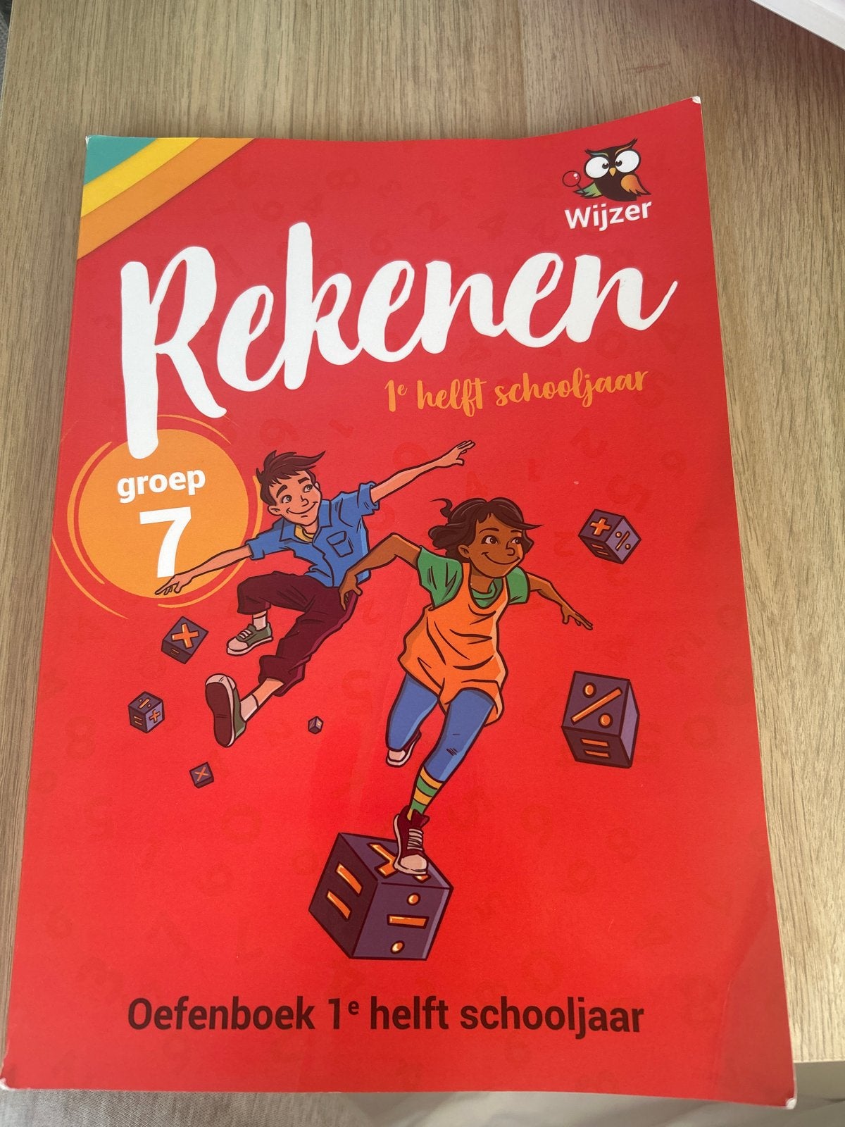 Rekenen groep 7 - Oefenboek 1e helft schooljaar, Ophalen of Verzenden, Zo goed als nieuw, Overige niveaus, Wiskunde A