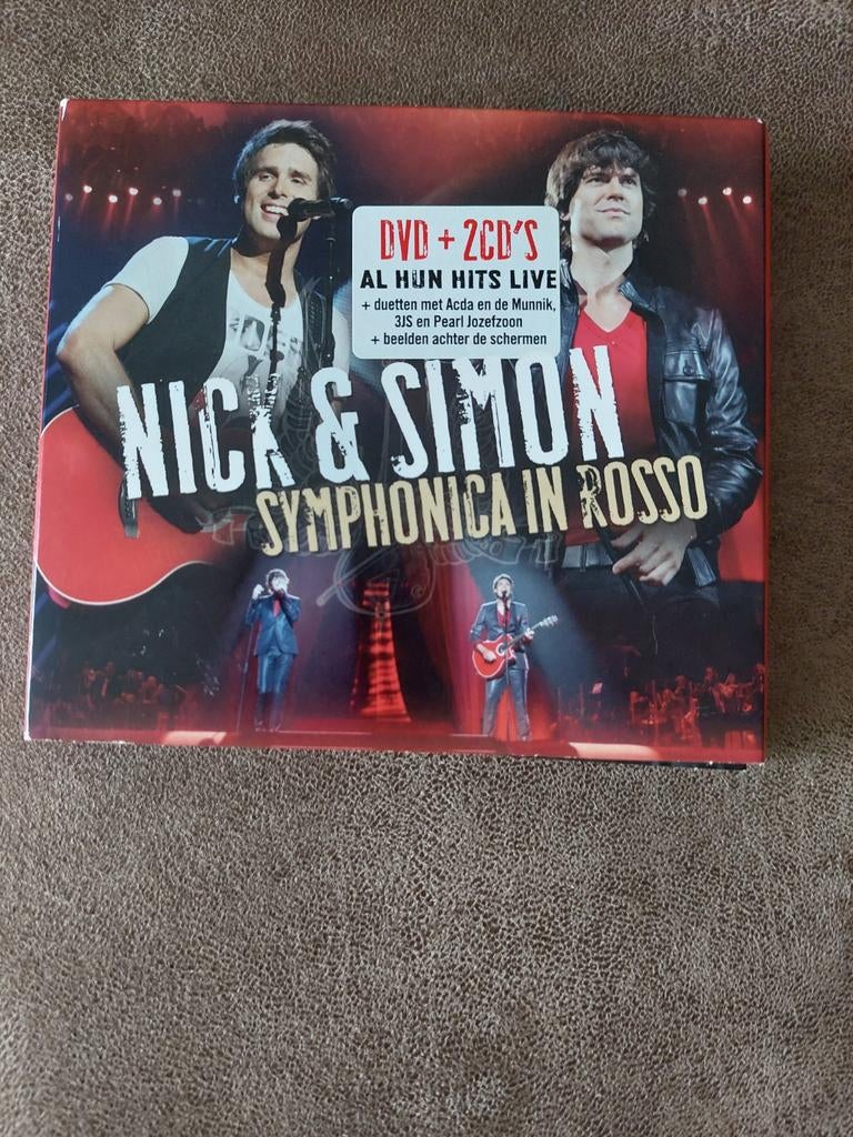 Nick & Simon Symphonica in Rosso DVD + 2 CD's, Ophalen of Verzenden, Zo goed als nieuw, Pop