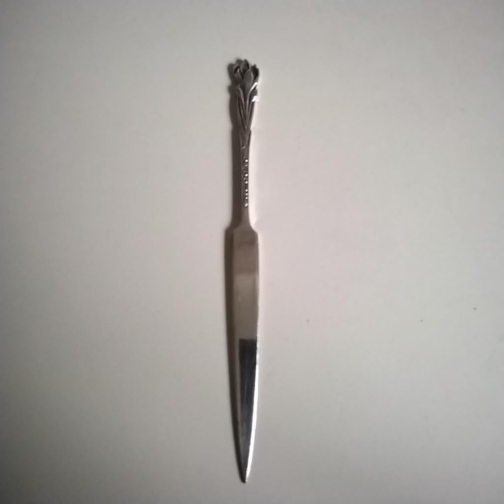 Elesva  verzilverde briefopener  crocus, Antiek en Kunst, Ophalen of Verzenden