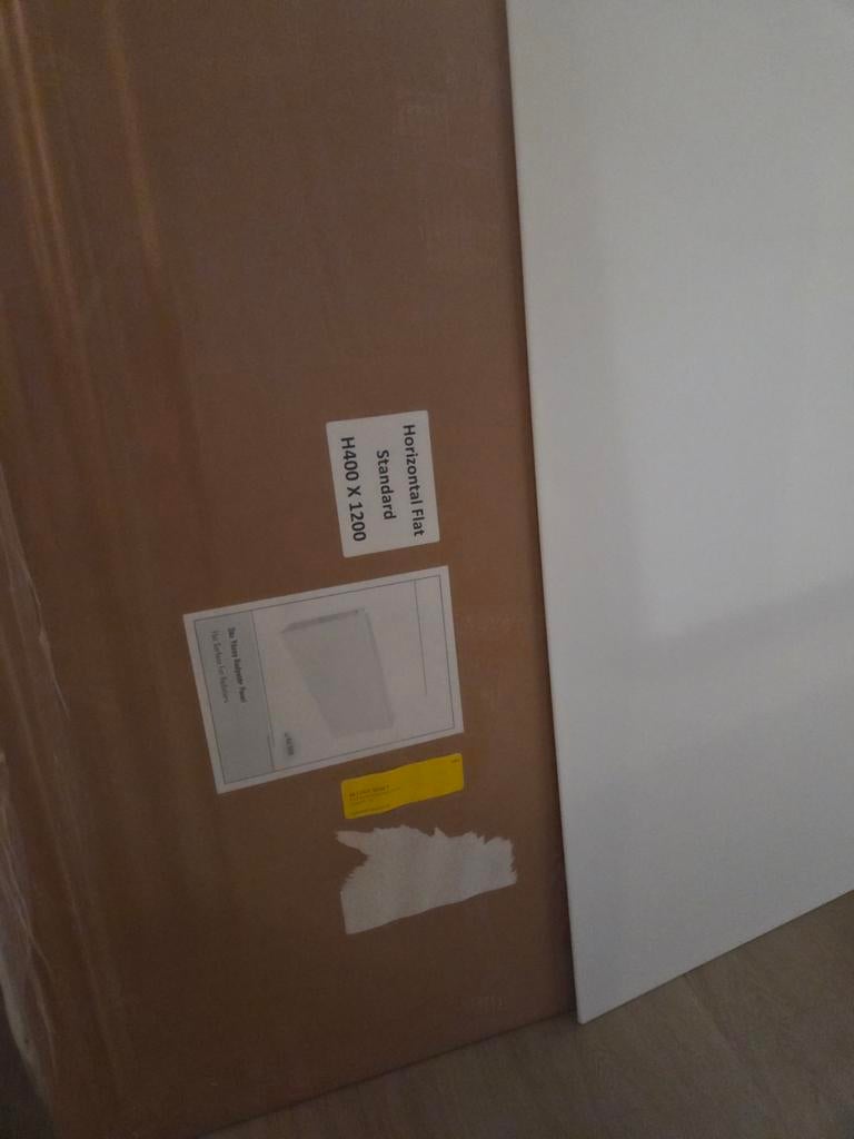 Magnetische Radiator Voorplaat 120x40 - Flatline Wit, 30 tot 80 cm, Radiator, Nieuw, Ophalen of Verzenden