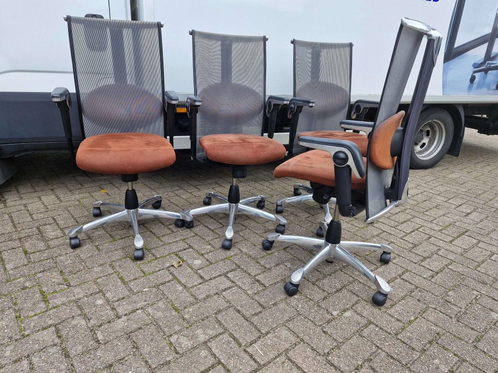 Hag H09 Inspiration high-end directie bureaustoel, Blaak 28 Rotterdam, Bruin, Hag / Flokk, Ophalen of Verzenden