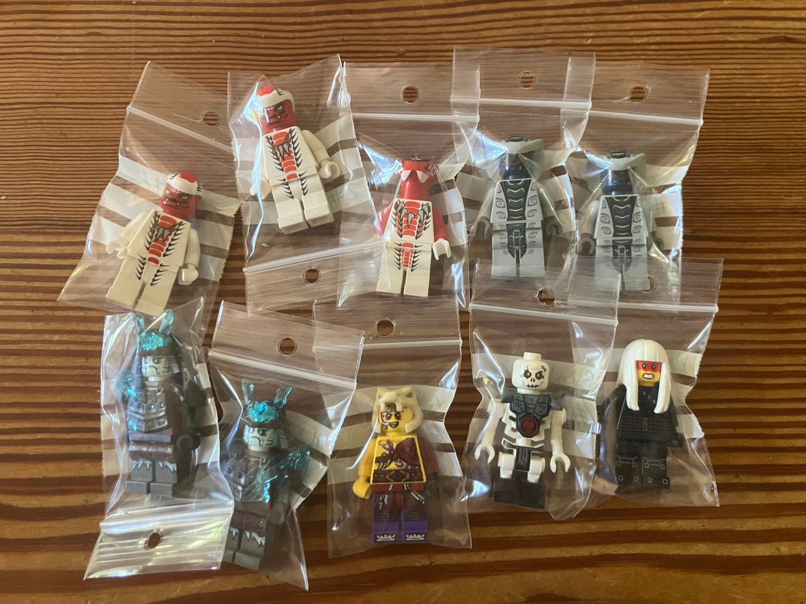 10 ninjago badguys, Lego, Ophalen of Verzenden, Zo goed als nieuw, Minifiguur