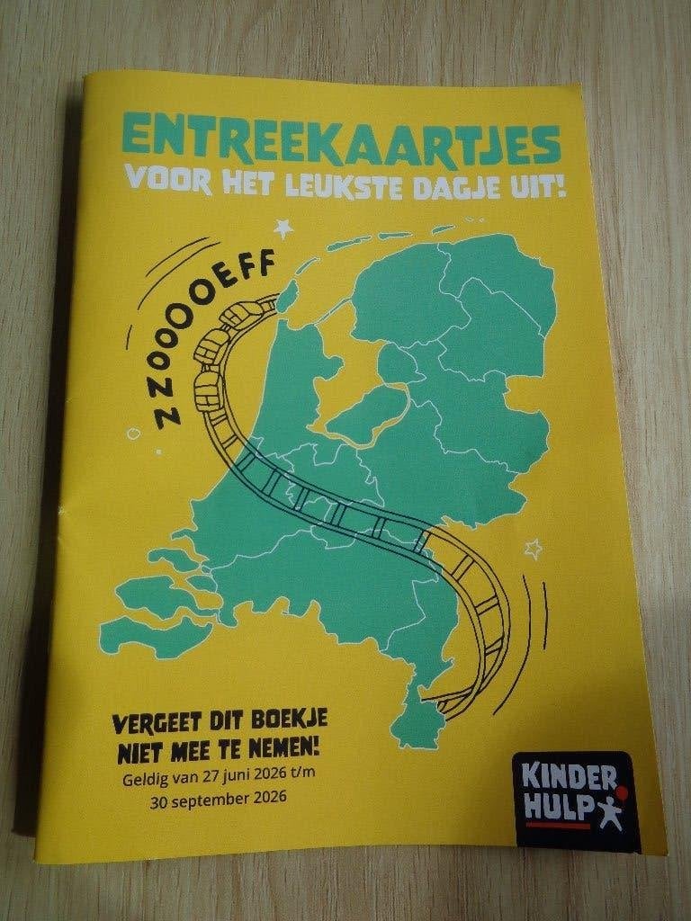 4 entreekaartjes voor onder meer Attractiepark Drievliet, Drie personen of meer, Ticket of Toegangskaart