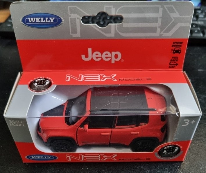 Welly Jeep Renegade trailhawk oranje, Ophalen of Verzenden, Nieuw, Auto