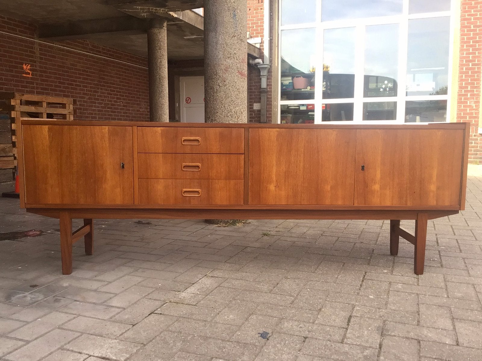 Vintage Teak Sideboard 1960s, Ophalen